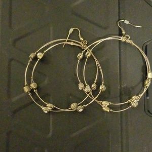 Gold hoop earrings